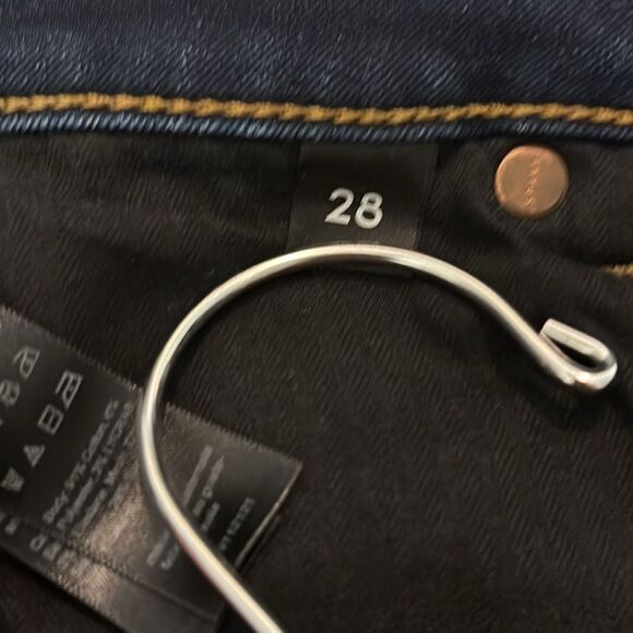 SPANX | 28 high rise 5 pocket straight denim blue jeans - Picture 6 of 6